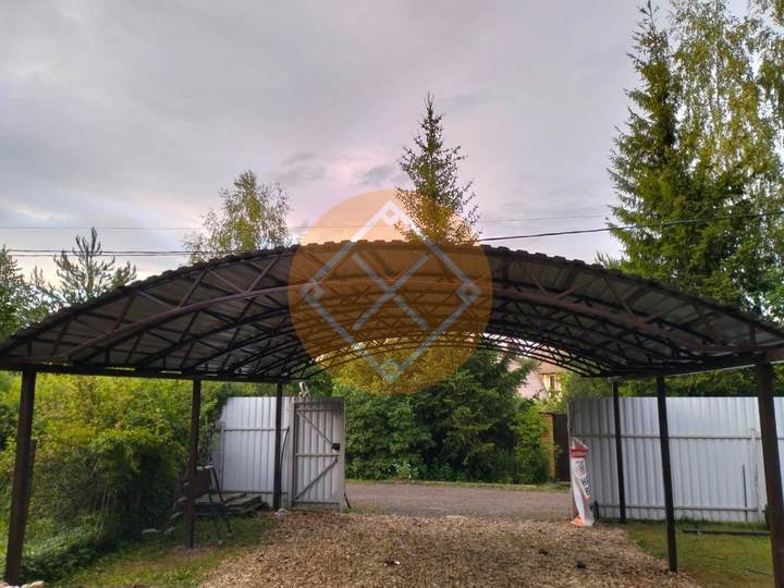 навес для двух автомобилей