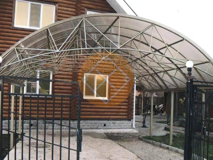 навес из поликарбоната для автомобиля